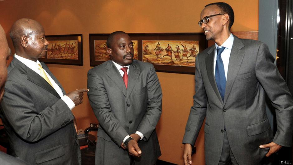 Kagame, Kabila et Museveni